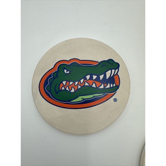 Florida Gators SEC NCAA Set of 4 Round Stone Coasters By Thirstystone - Picture 3 of 6